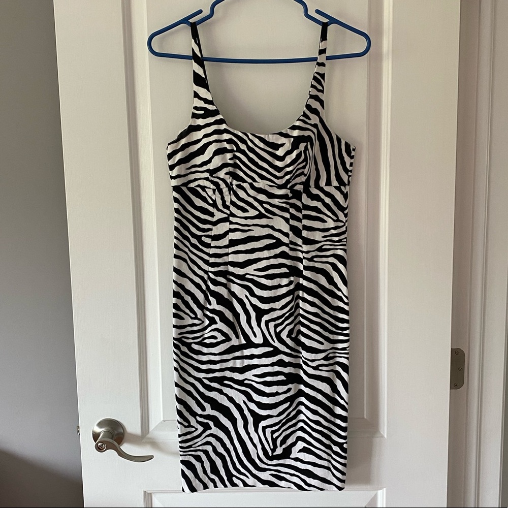 Zebra print dress size M